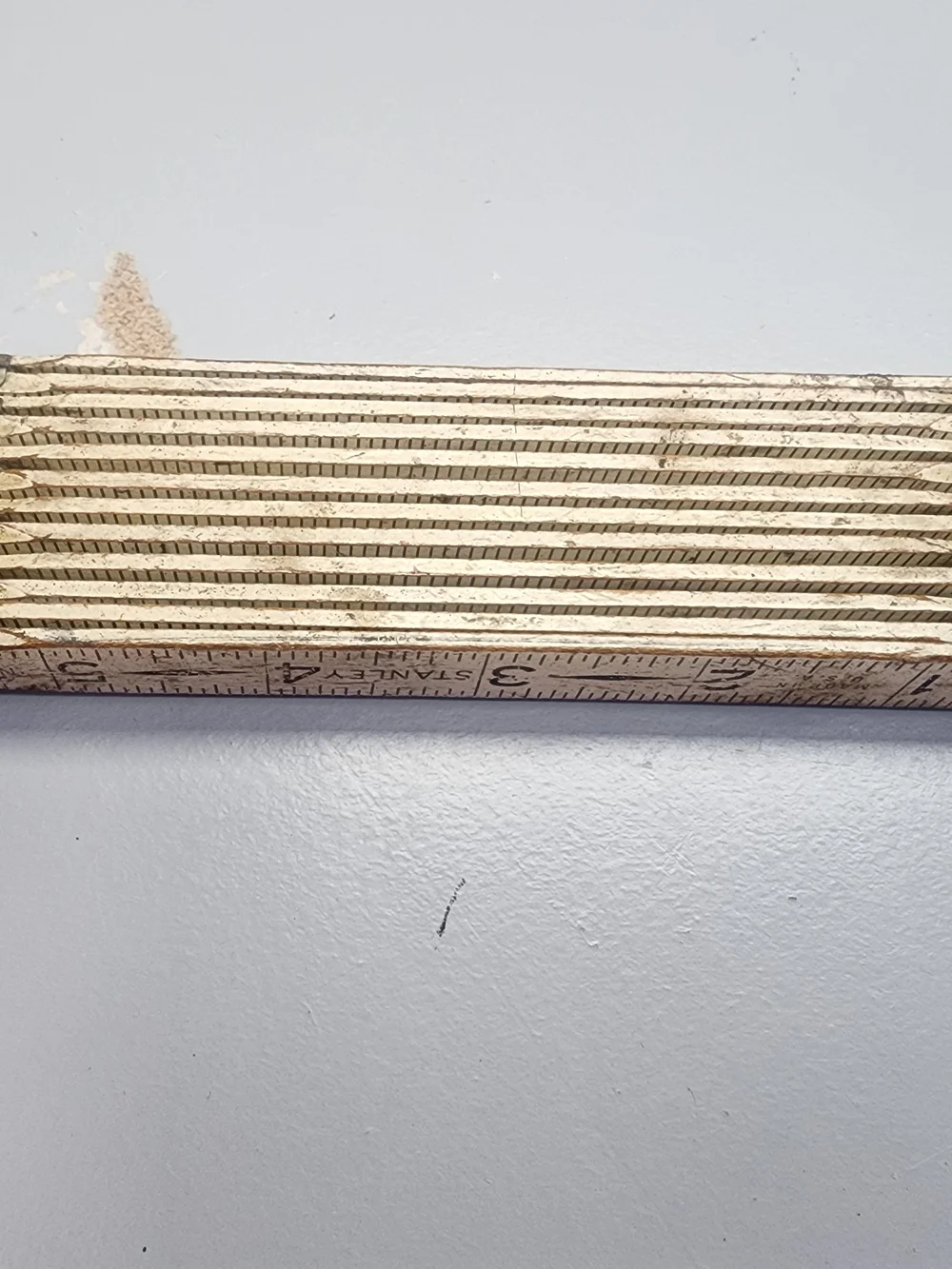 Stanley Folding Wooden Ruler in Cream and Brown - Picture 11 of 12